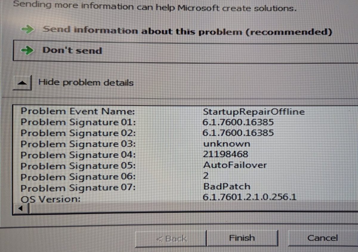 Startup Repair Offline