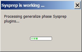 Sysprep is working